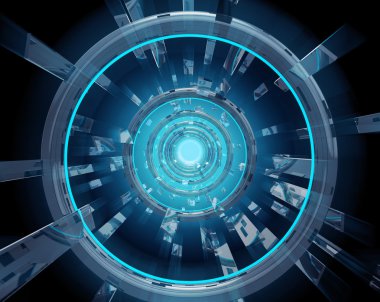 Daire teknik arka plan