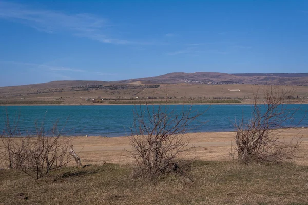 Réservoir Tbilissi Plage Publique Zone Pêche Loisirs Réservoir Propre Approvisionnement — Photo