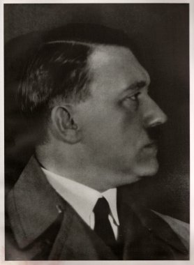 Almanya - 1928: Studio Adolf Hitler, Nazi Almanya lider portresi. Antika fotoğraf çoğaltılması.
