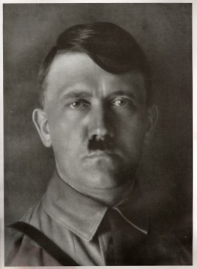 Almanya - 1929: Studio Adolf Hitler, Nazi Almanya lider portresi. Antika fotoğraf çoğaltılması.