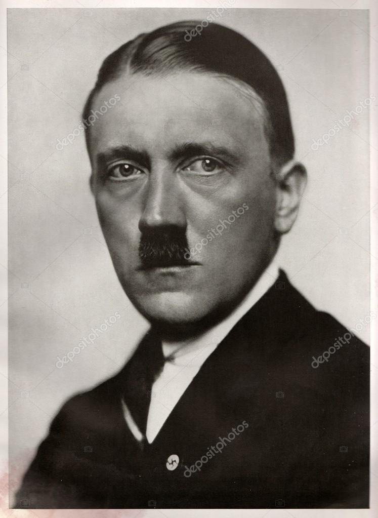 Studio Portrait Of Adolf Hitler, Leader Of Nazi Reproduction Of Antique ...