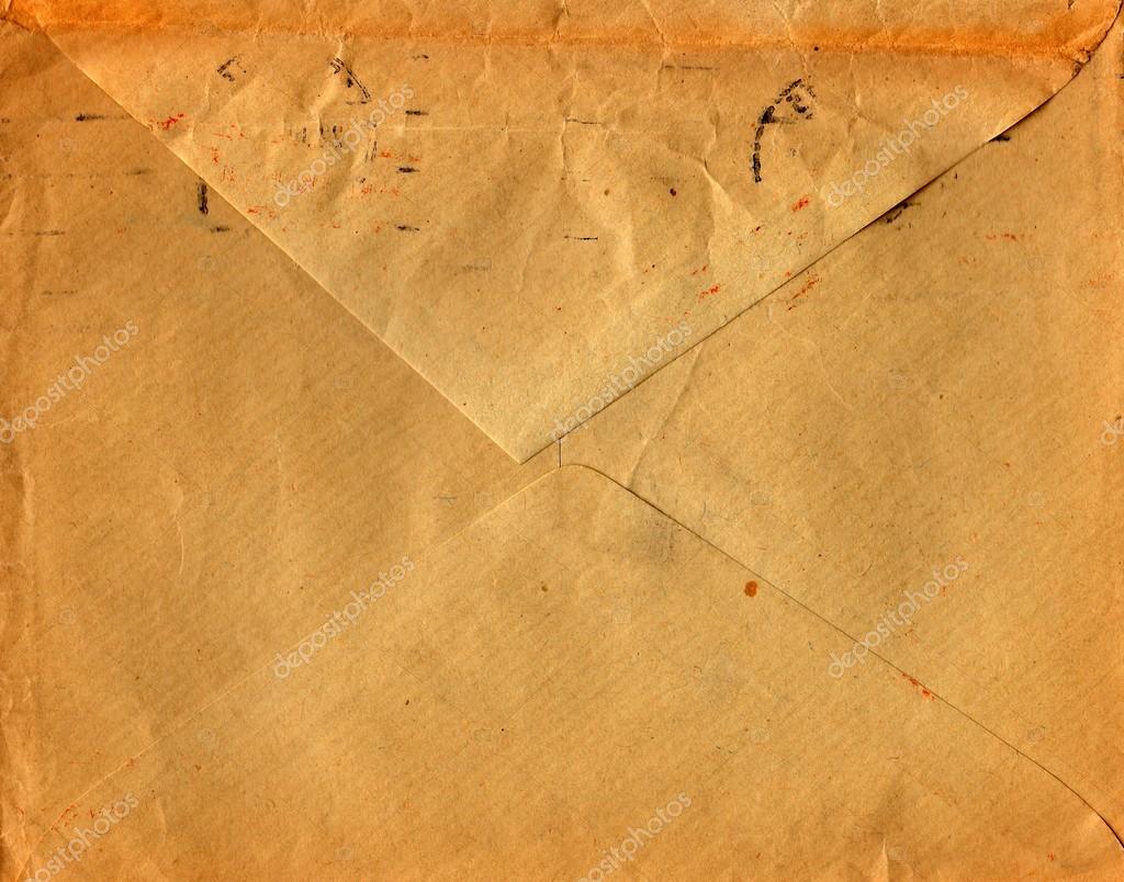 Back of an old used envelope. Rich stain and paper details. Can be ...