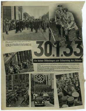 Dergi sayfası çoğaltılması Adolf Hitler'in Nazi Almanya'sı bir diğer resimleri gösterir..