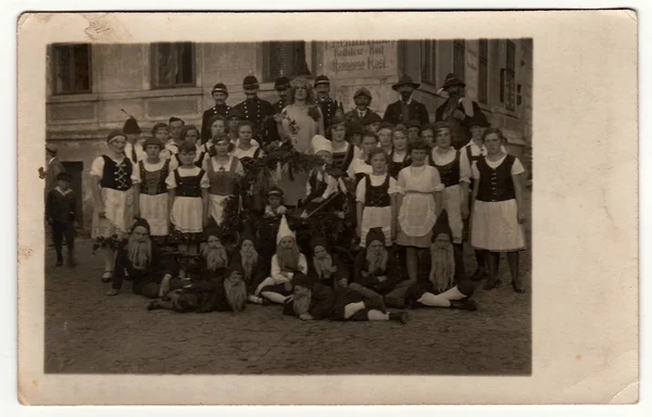 Germania Circa 1930 Foto Epoca Mostra Persone Attori Dilettanti Indossare — Foto Stock