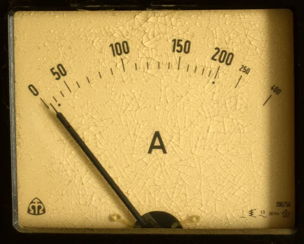 Analog ammeter. Closeup. — Stock Photo, Image