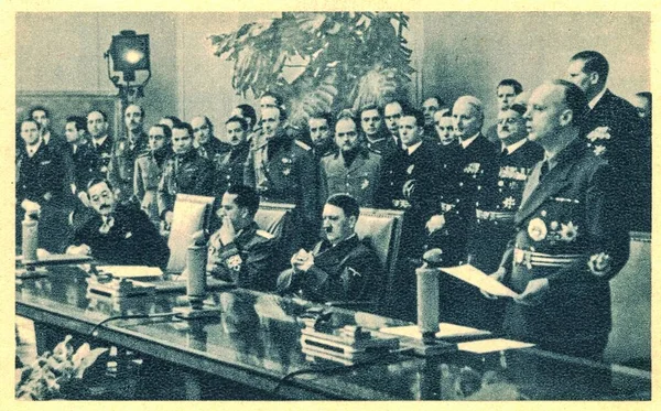 베를린 1940 베를린 조약으로 알려진 조약이 1940 베를린에서 체결되었다 추축국 — 스톡 사진