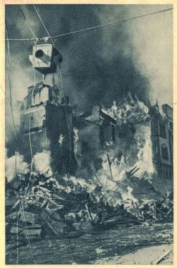Kiev 'deki Alman bombardımanı - Eylül 1941.