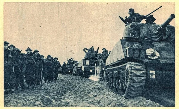 Olaszország 1944 Anzio Csata Egy Szövetséges Kétéltű Partraszállással Kezdődött Anzio — Stock Fotó