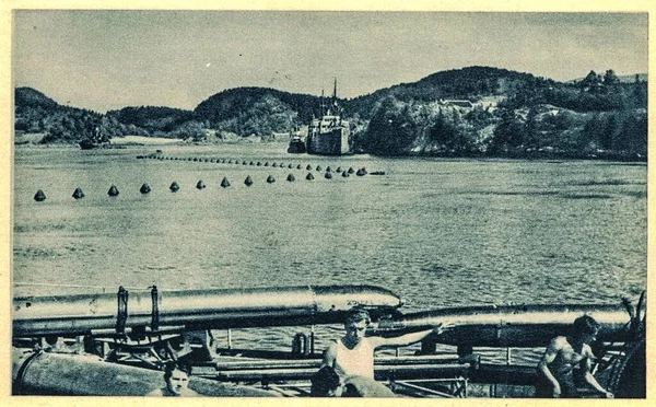 Noruega Circa 1942 25Th Boat Flotilla Alemão Unterseebootsflottille Foi Formada — Fotografia de Stock