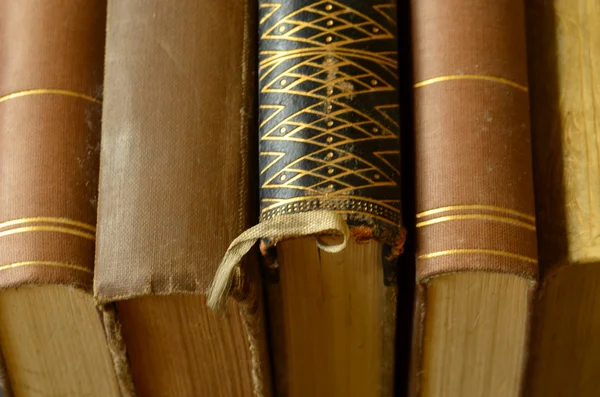 Libros vintage con toque dorado — Foto de Stock