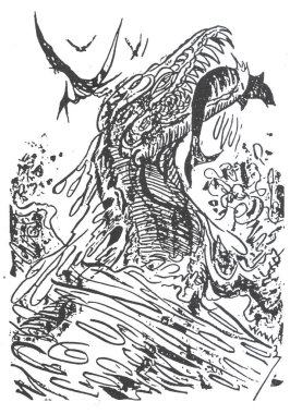 Drawing of a sea lizard. Look and discover prehistoric animals. Prehistoric aquatic animals. Prehistoric aquatic animals. The Tethys Ocean , also called the Tethys Sea or the Neo-Tethys, was a prehistoric ocean during much of the Mesozoic Era.