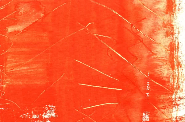 Fondo rojo multicapa pintado a mano con arañazos — Foto de Stock