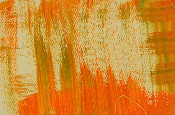 Fondo naranja multicapa pintado a mano con arañazos — Foto de Stock