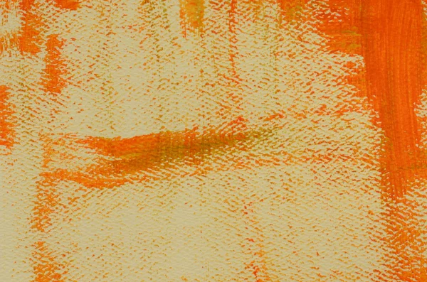Fondo naranja multicapa pintado a mano con arañazos — Foto de Stock