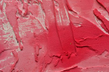 Soyulmuş etkisi ile kabarık kaba kırmızı doku