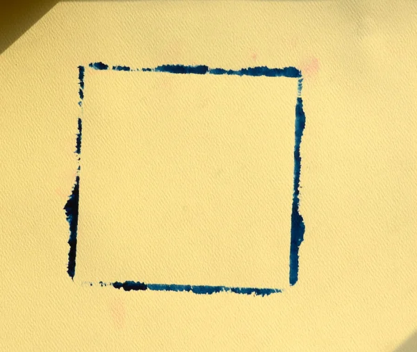 Quadro de cor marinho velho pintado à mão em papel em relevo de cor arenosa com efeito de sombra . — Fotografia de Stock