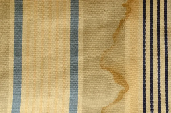 窗帘纹理。带有古老海军条纹和破旧效果的遮阳布. — 图库照片