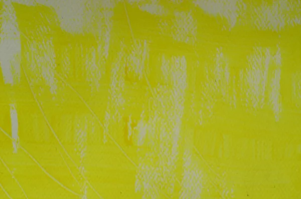 Pintado a mano multi-capas y fondo amarillo borroso con arañazos —  Fotos de Stock