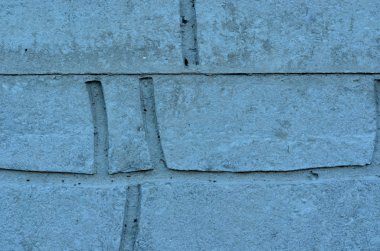 Tuğla duvar. Gri güçlü boşluklar ile portre