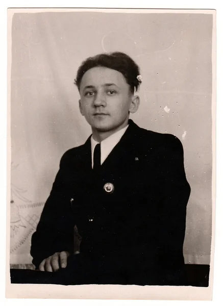 Vintage porträtt av en ung man — Stockfoto