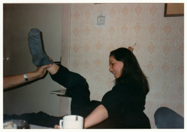 Çekoslovak Cumhuriyeti - 1990'lı yıllarda yaklaşık: Retro fotoğraf gösterileri kadındı.