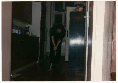 Çekoslovak Cumhuriyeti - 1990'lı yıllarda yaklaşık: Retro fotoğraf gösterileri kadın ev partisinde.