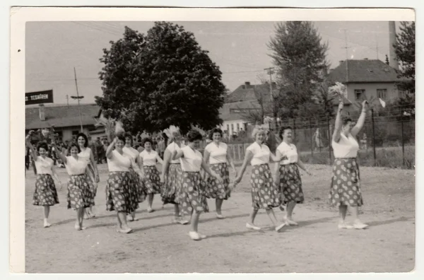 Чехословацької Соціалістичної Республіки Близько 1960 Років Вінтаж Показів Фотографій Жінки — стокове фото