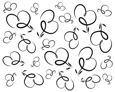 Kalp oku desenli arkaplan