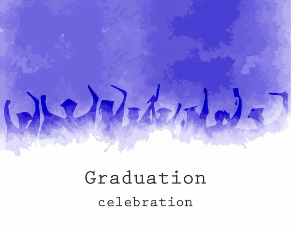 Graduation Celebration Background Photographing Pastel Purple Graduation — Stock Vector