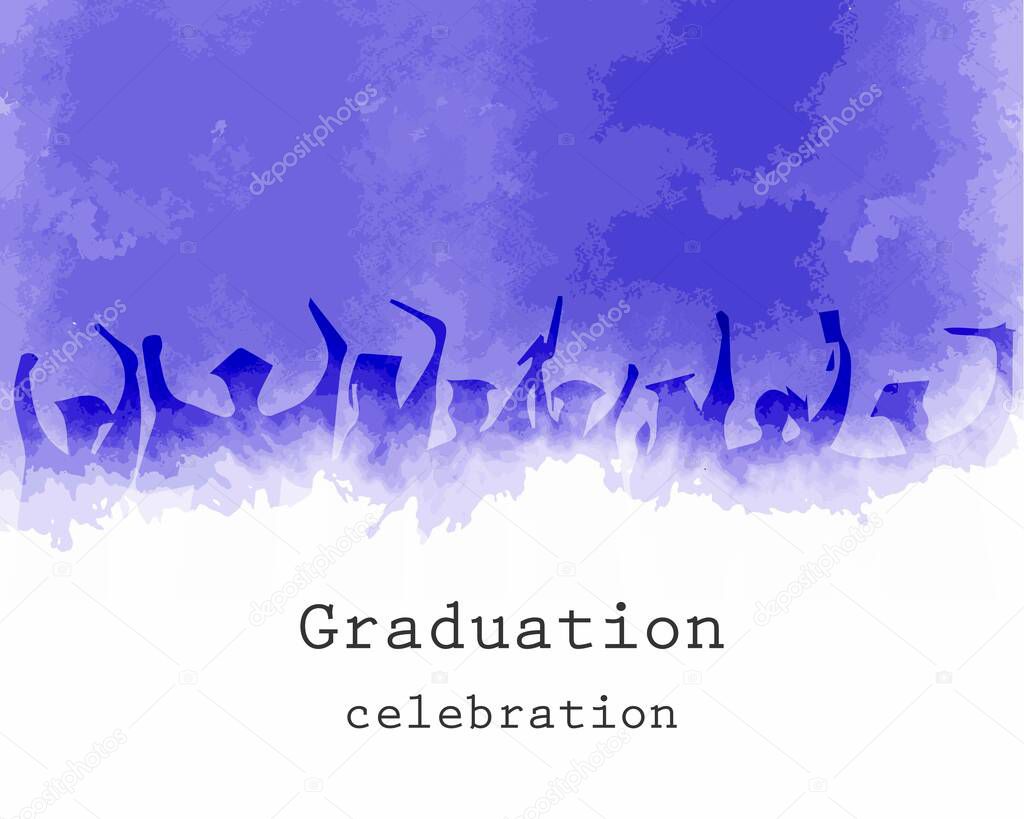 Graduation celebration background for photographing pastel purple graduation
