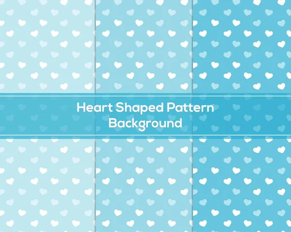 Blue heart shaped pattern background