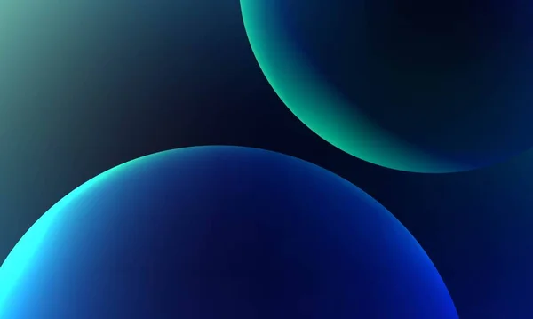 Three Dimensional World Dark Blue Circle Background — Stock vektor