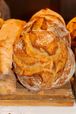 Esnaf ekmeği, gıda konsepti, seçici odak