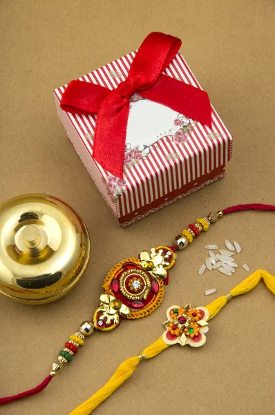 Indisk festival: Raksha Bandhan, Rakhi . – stockfoto