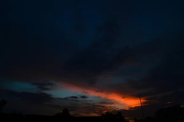 Vacker himmel med moln — Stockfoto