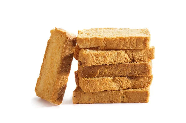 Rusk Fehér Alapon — Stock Fotó