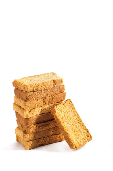 Rusk Fehér Alapon — Stock Fotó