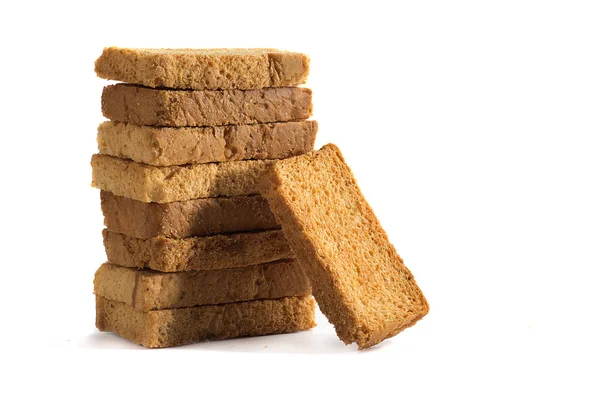 Rusk Fehér Alapon — Stock Fotó