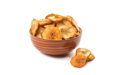 Beyaz bir arka plan üzerinde Muz fiş