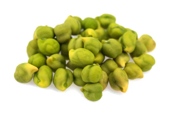 Garbanzo Verde Fresco Cicer Arietinum Sobre Fondo Blanco Garbanzos Variedad — Foto de Stock