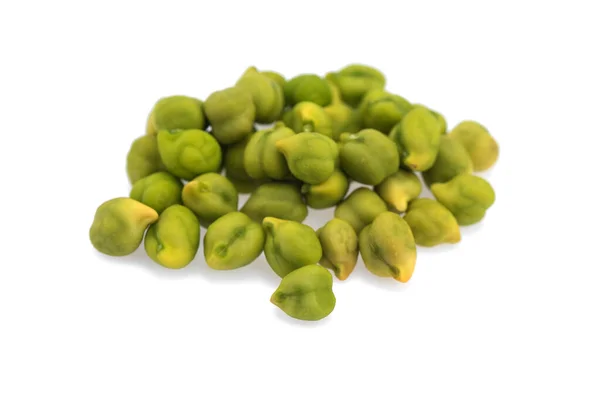 Garbanzo Verde Fresco Cicer Arietinum Sobre Fondo Blanco Garbanzos Variedad — Foto de Stock