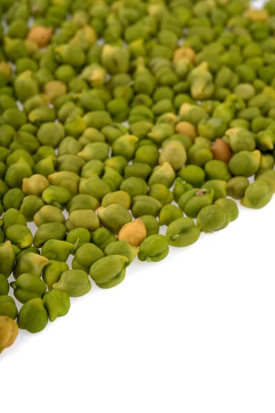 Garbanzo Verde Fresco Cicer Arietinum Sobre Fondo Blanco Garbanzos Variedad — Foto de Stock