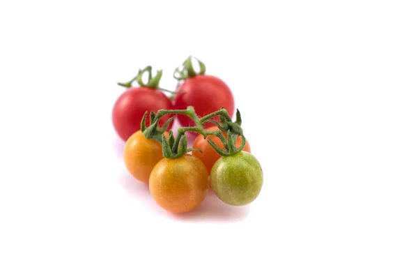 Close Fresh Cherry Tomato Isolated White Background — Stock Photo, Image