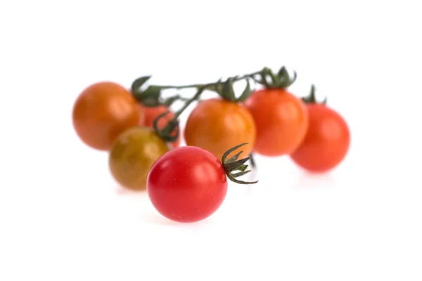 Close Fresh Cherry Tomato Isolated White Background — Stock Photo, Image