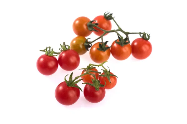 Close Fresh Cherry Tomato Isolated White Background — Stock Photo, Image