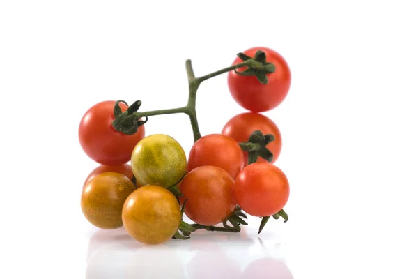 Close Fresh Cherry Tomato Isolated White Background — Stock Photo, Image