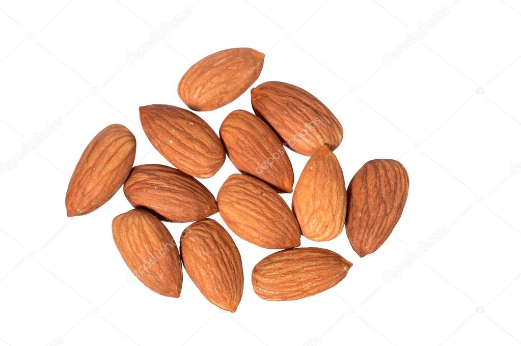 Pile of almonds