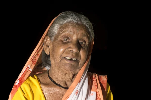 Portrait of an old woman, Senior Indian woman.