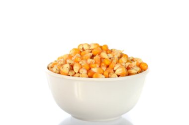 Kurutulmuş Mısır kase patlamış mısır yapmak için kullanılan yakın çekim