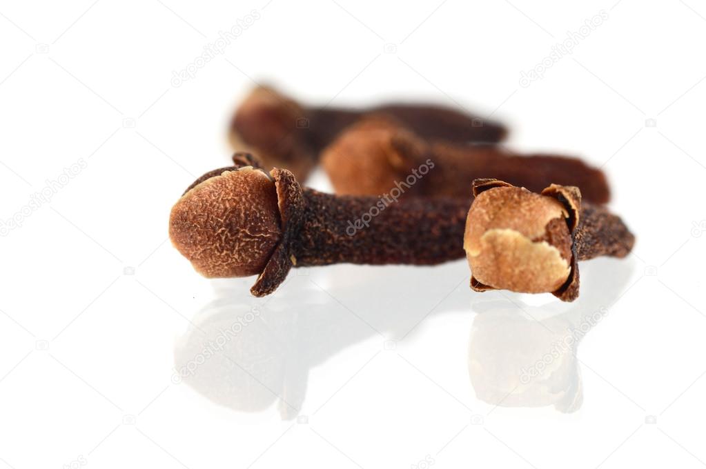 Cloves isolated on white background